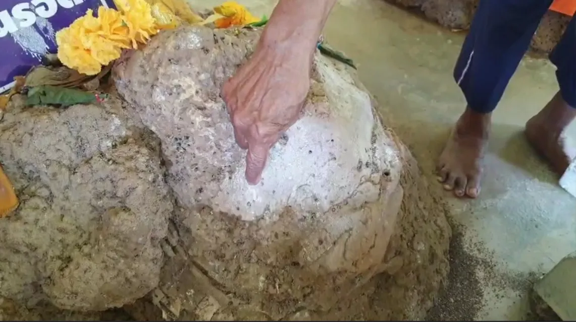 จอมปลวกโผล่กลางพ่อท่านรอดพ่อท่านทอง