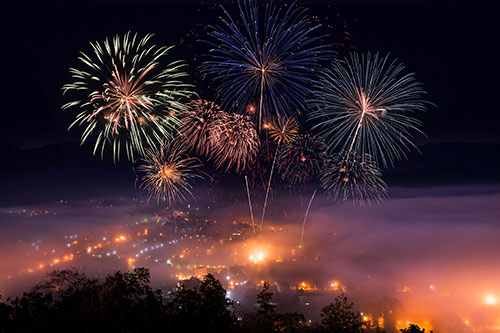 ฝันเห็นพลุบนท้องฟ้า